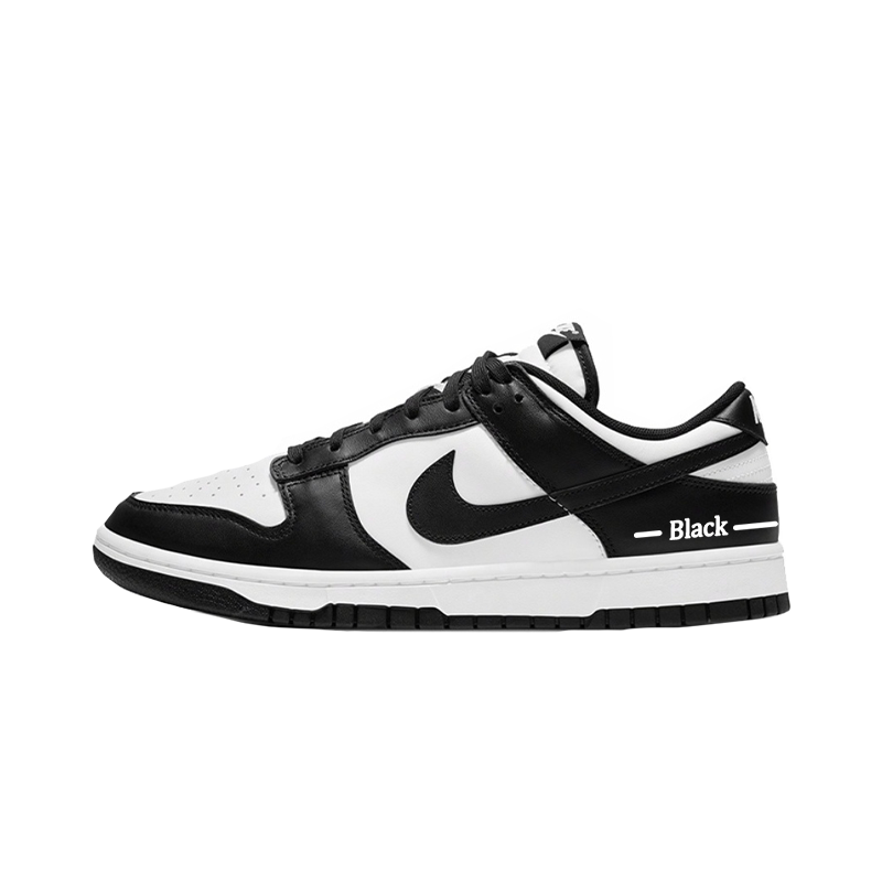 Nike Dunk BIack Low Top Skateboard Shoes Unisex Black White