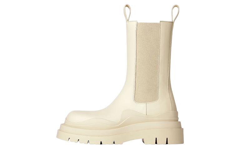 Bottega Veneta Tire Chelsea Boots Men Beige