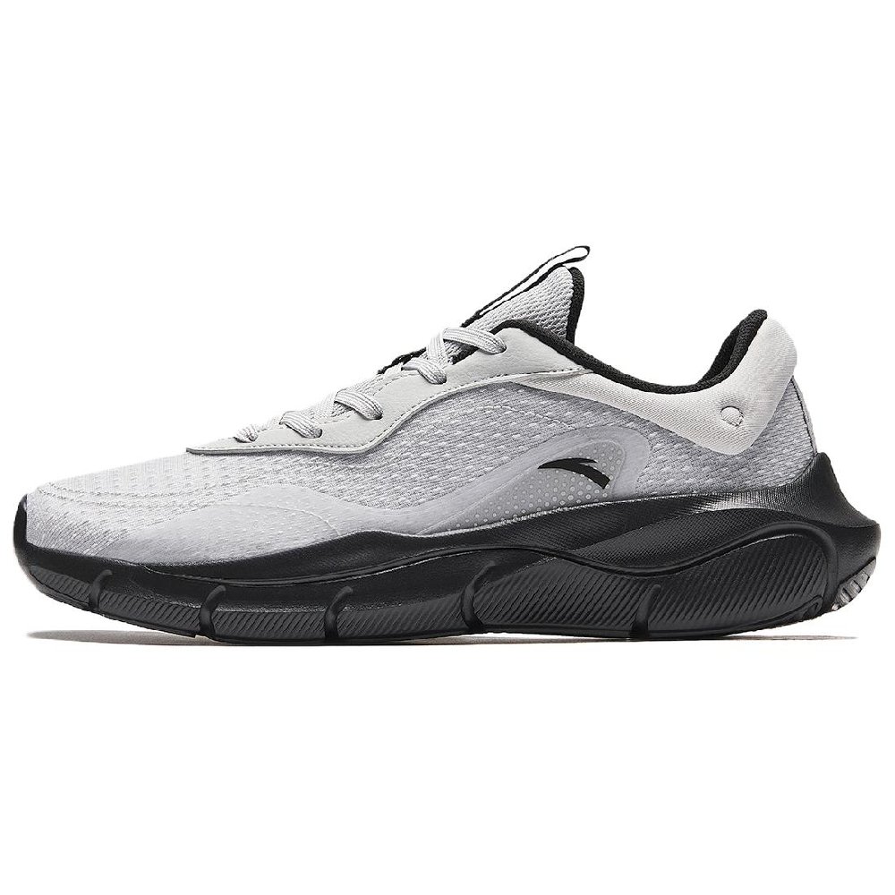 Anta Cushioning Lightweight Low Top Training Shoes Men's Gray