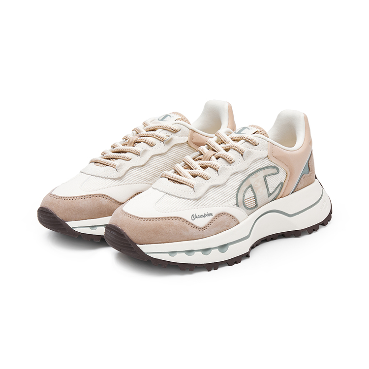 Champion Low-Top Running Shoes Women's Light Gray Umber/Milk White