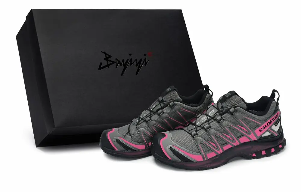 SALOMON XA PRO 3D Low top Running Shoes Unisex Black Gray Pink