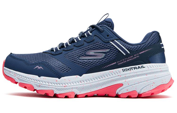 Skechers Durable Breathable Low-Top Running Shoes Women's Blue White