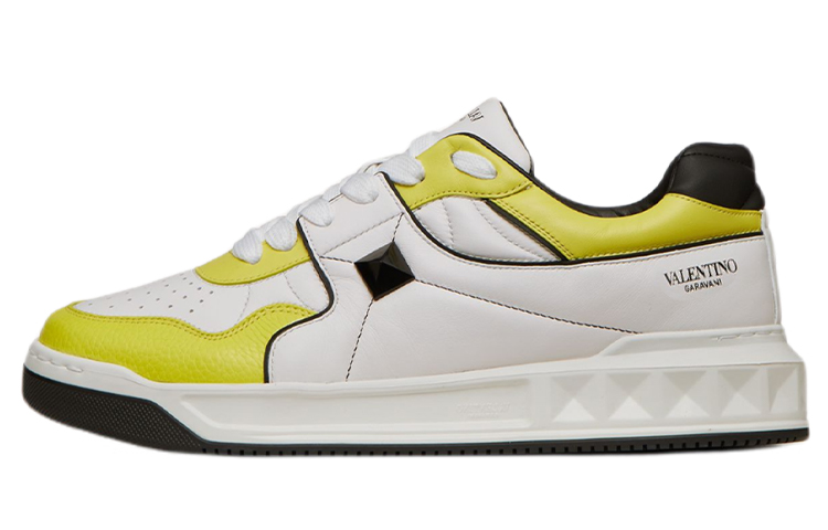 Valentino One Stud Low 'White Yellow'