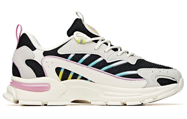 Anta Shock Absorbers Slip Resistant Abrasion Resistant Low top Sports Casual Shoes Women's Black White