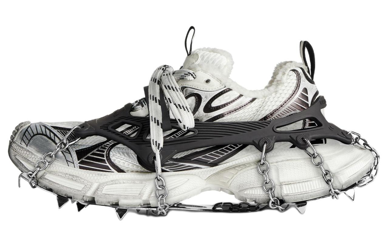 Balenciaga 3XL Ski Sneakers 'White Black Mesh' Women's