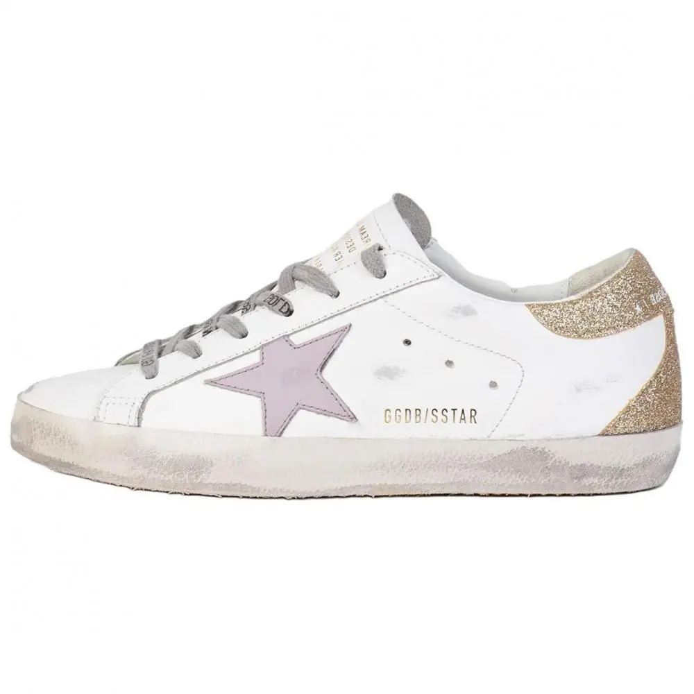 Golden Goose Superstar White Lilac Platinum Women's
