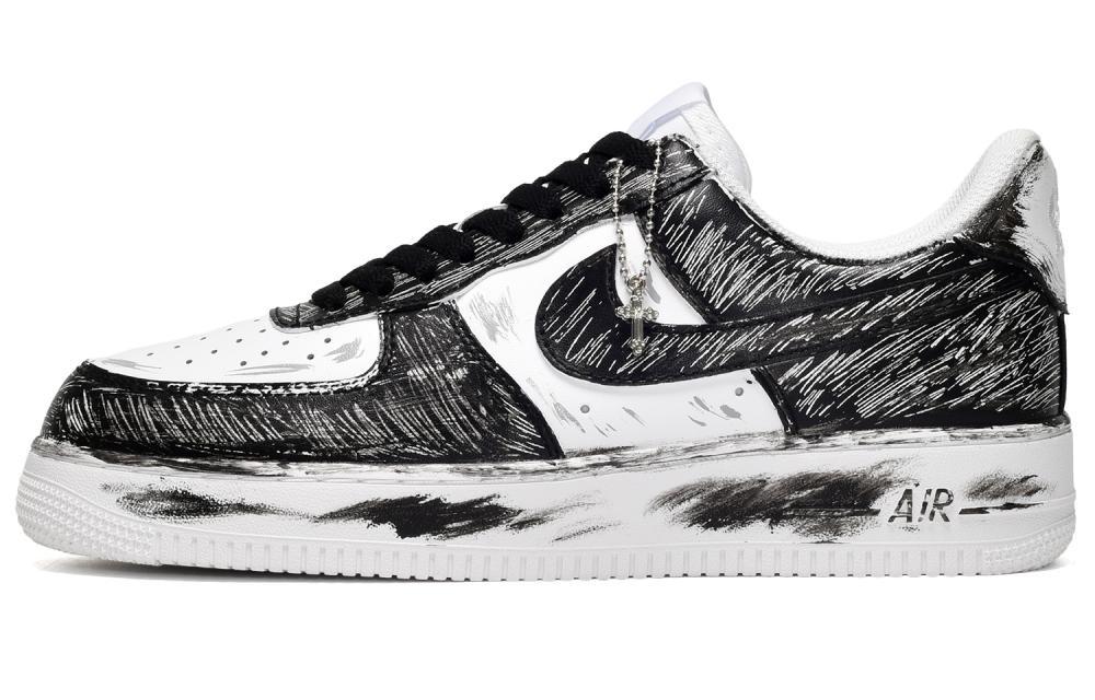 Nike Air Force 1 Skateboard Shoes Women's Low-Top Black White