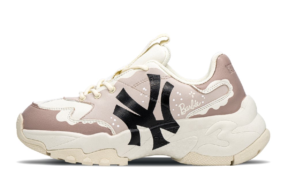 MLB Big Ball Chunky Low Top Chunky Sneakers Unisex Pink Brown