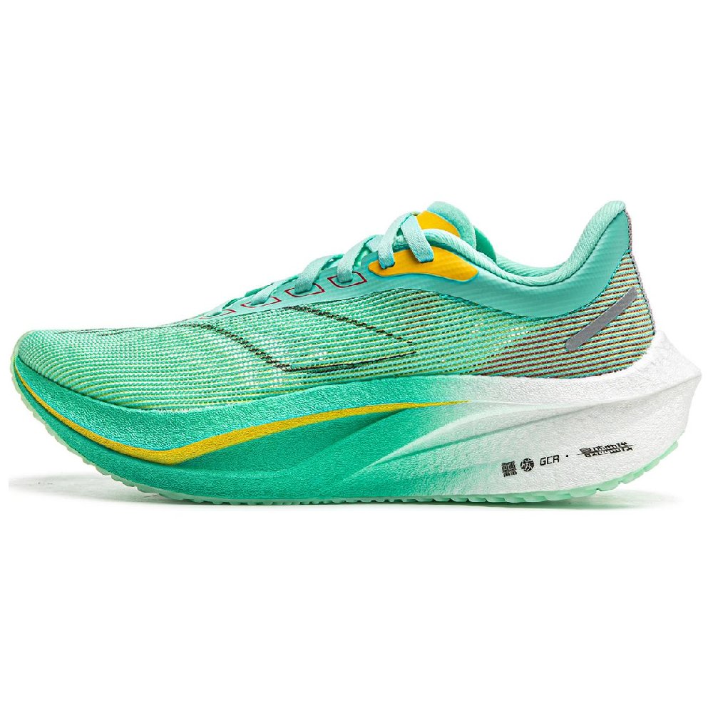 LINING Feidian 4 Challenger Running Shoes Women's Low Top Fluorescent Ice Cyan/Lemon