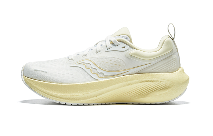 Saucony Surge 3 SU Anti-Slip Wear-Resistant Low-Top Running Shoes Women's White Yellow