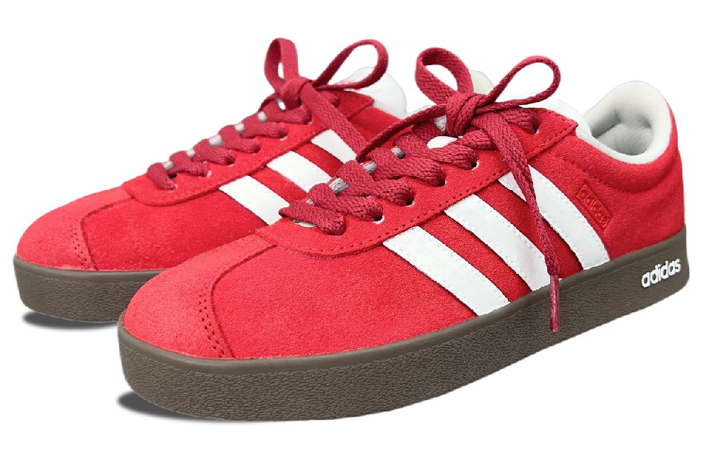 Adidas Neo VL Court Lifestyle Low Top Skateboard Shoes Unisex Scarlet
