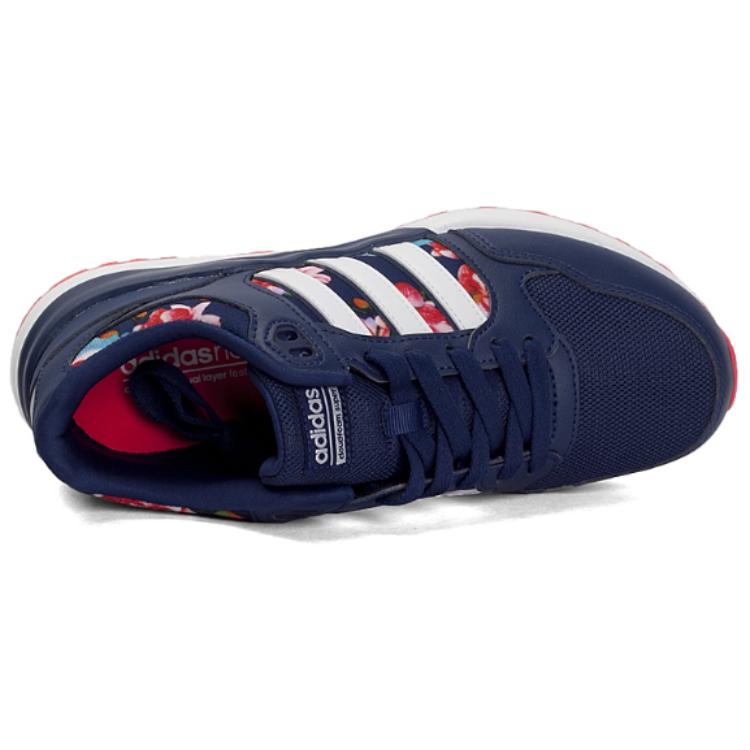 Adidas Neo Anti Slip Wear Resistant Low Top Casual Shoes Women's Blue