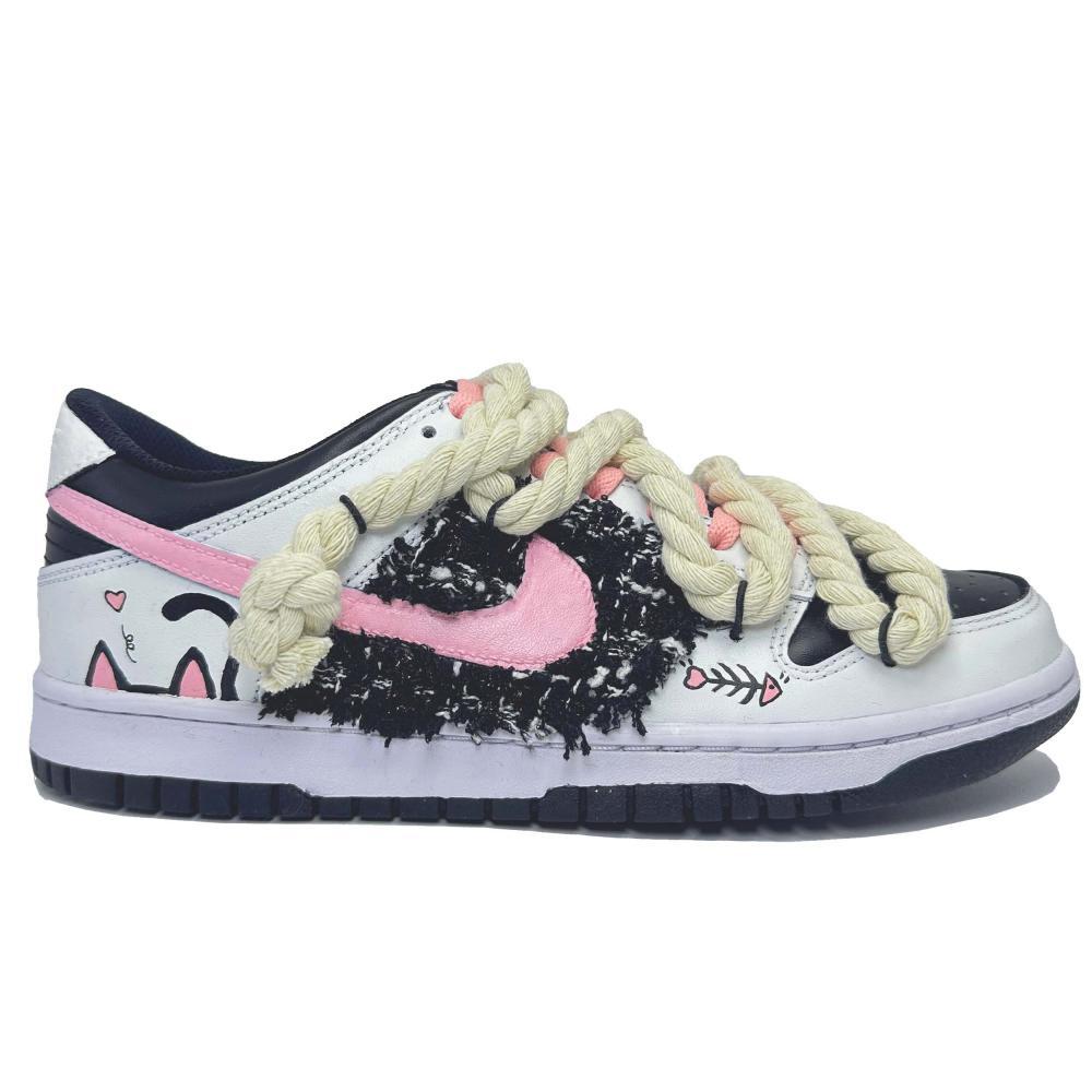 Nike Dunk Low-Top Skateboard Shoes Women's Pink White купить в интернет-магазине Yoocart с быстрой доставкой по России.