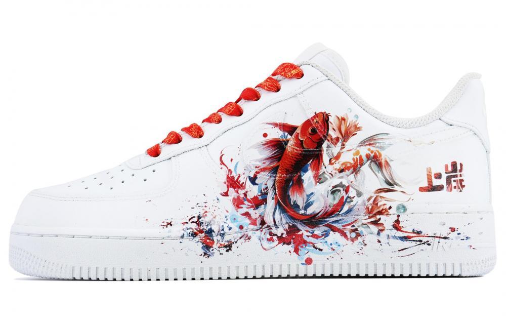 Nike Air Force 1 Mudkip Dragon Gate SDS Low-Top Skateboard Shoes Men's White