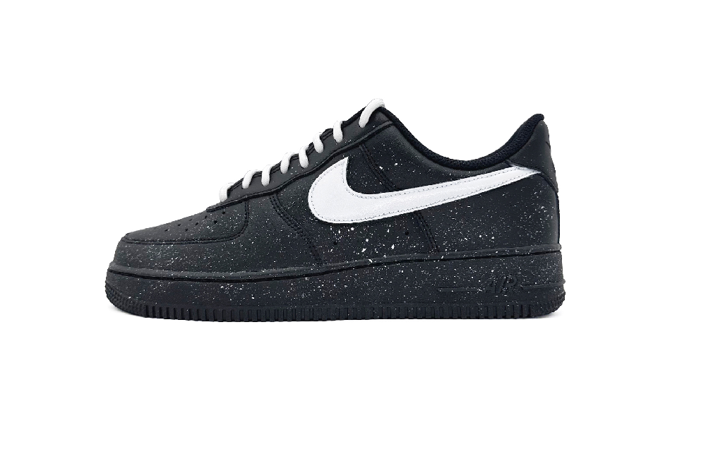 Nike Air Force 1 Anti Slip Wear Resistant Low Top Skateboard Shoes Unisex Black White