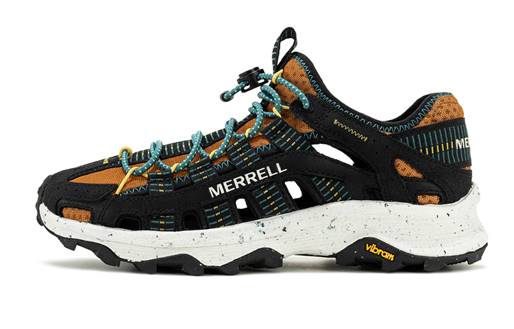 MERRELL Anti Slip Wear Resistant River Trekking Shoes Men's Brown Yellow