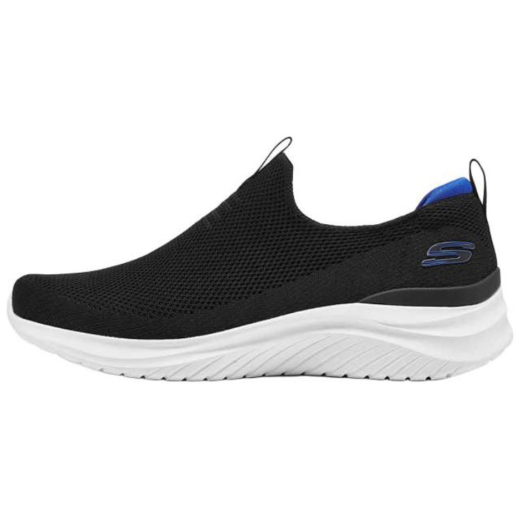 Skechers SPORT MENS Low Top Casual Shoes Men's Black White