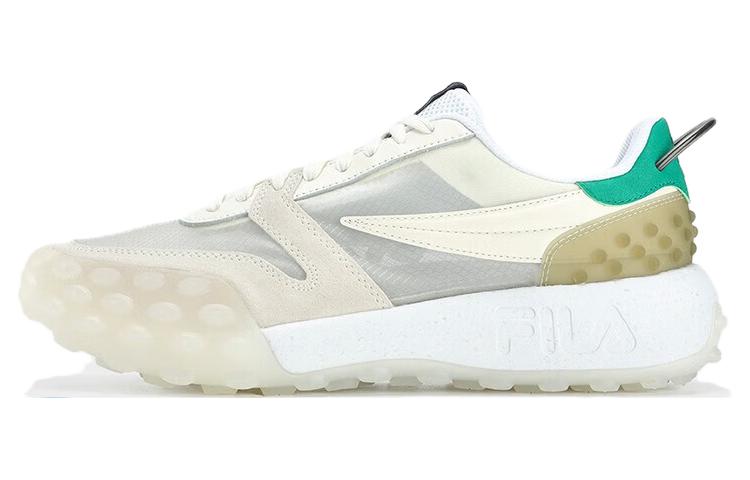 FILA Gara Anti-Slip Wear-Resistant Low-Top Running Shoes Men's White Green