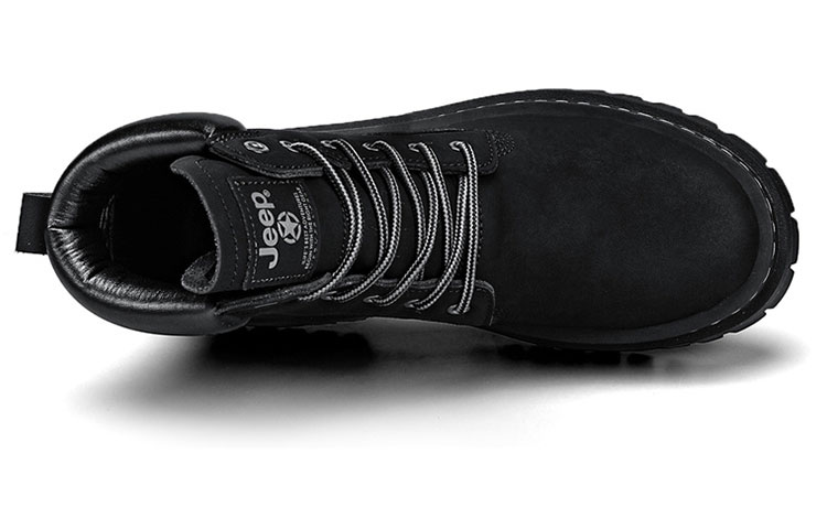 Jeep Vintage Classic Large Yellow Boots Black Warrior Short Martin Boot Men's Black купить в интернет-магазине Yoocart с быстрой доставкой по России.