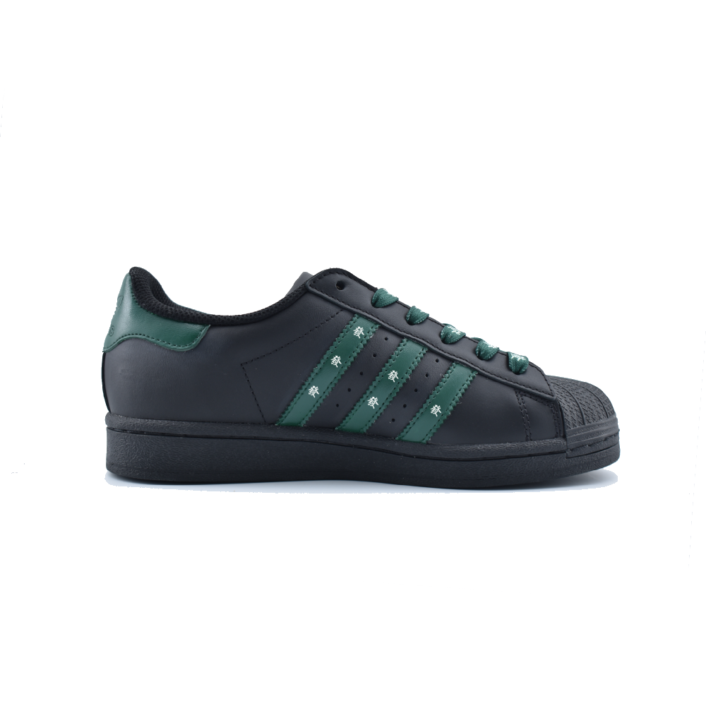 Adidas Originals SUPERSTAR Wear-Resistant Low-Top Skateboard Shoes Unisex Black Green