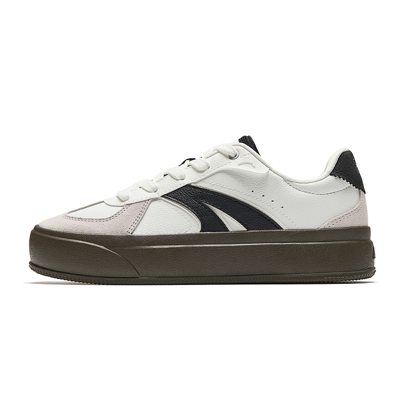 Anta Life Collection Abrasion Resistant Lightweight Height Increasing Low Top Skateboard Shoes Women's White Gray