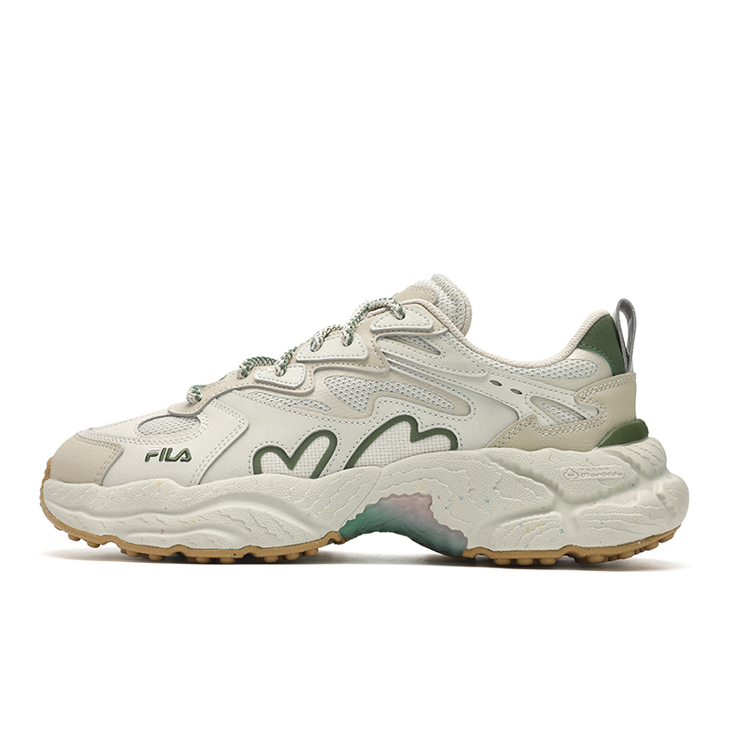 FILA Fern Sneakers Low Top Chunky Sneakers Men's Ivory White