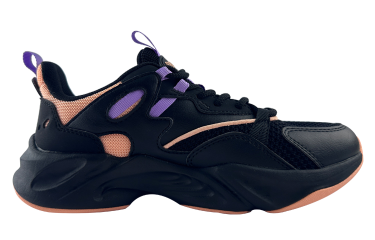 361° Slip Resistant Low Top Sports Casual Shoes Women's Black Orange купить в интернет-магазине Yoocart с быстрой доставкой по России.