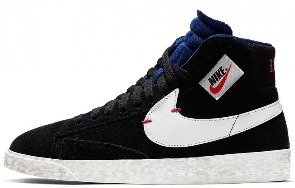 Nike Blazer Mid Rebel XX Black Royal Blue Women's