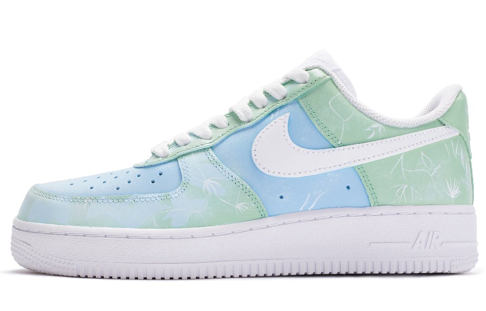 Nike Air Force 1 Low 811 Manufacturing Low Top Skateboard Shoes Men's Blue Green White