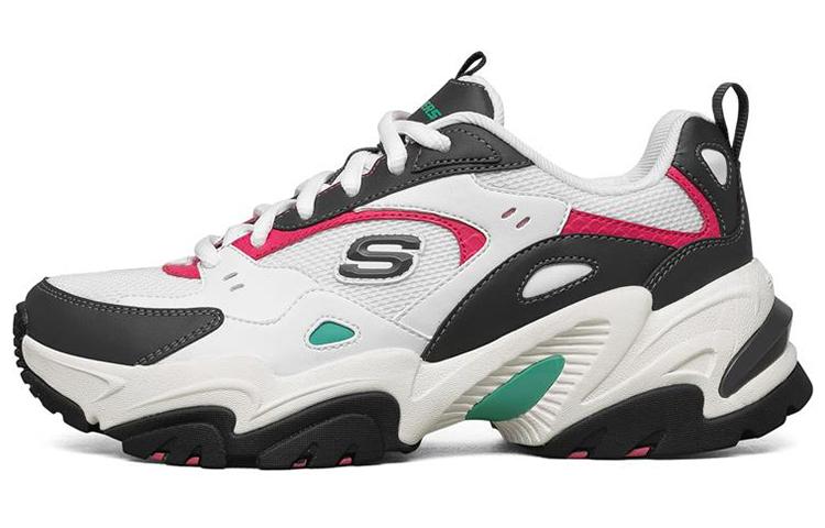 Skechers Stamina V2 Low Top Running Shoes Pink/White Women's