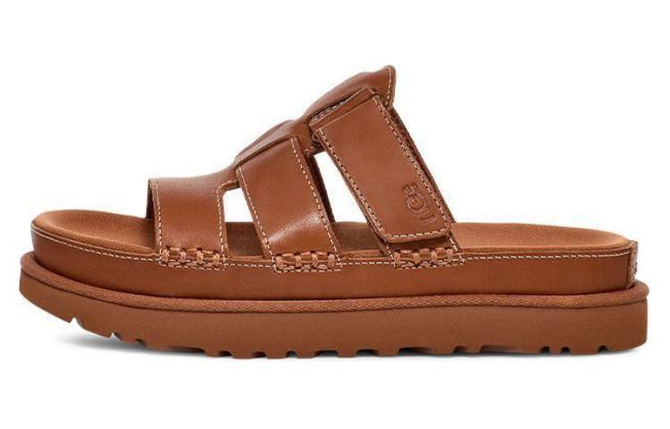 UGG Goldenstar Platform Slide Tan Women's