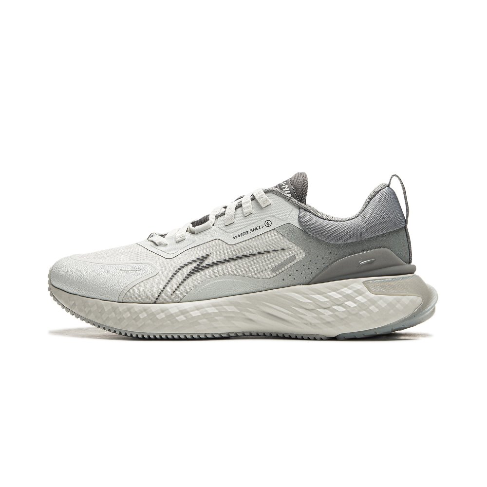 LiNing Cloud Shield Anti-Slip Wear-Resistant Low-Top Casual Running Shoes Men's Gray