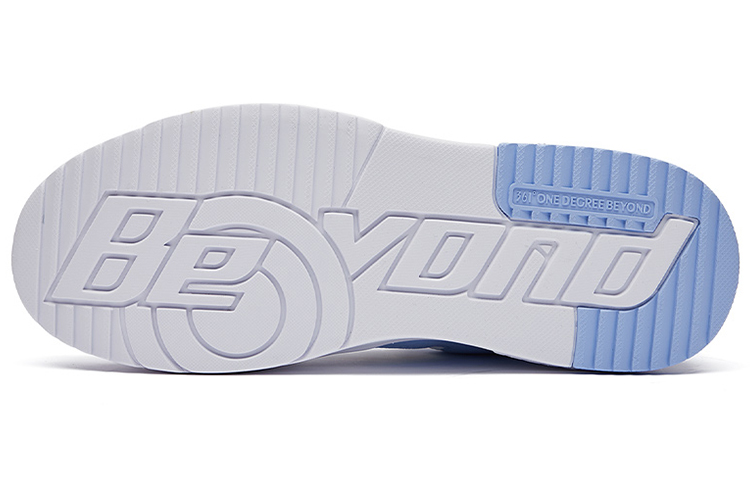 361° Breathable Low-Top Skateboard Shoes Men's White Blue