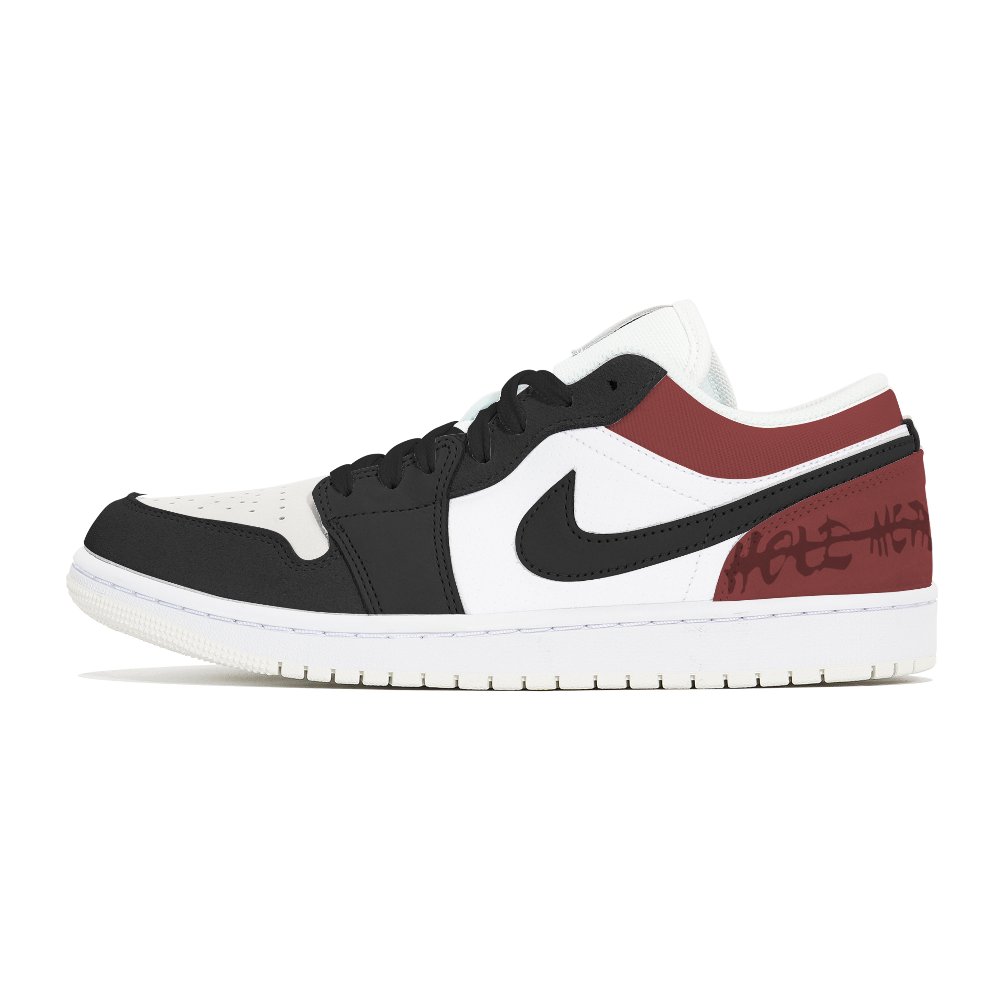 Jordan Air Jordan 1 Vintage Basketball Shoes Unisex Low Top Red