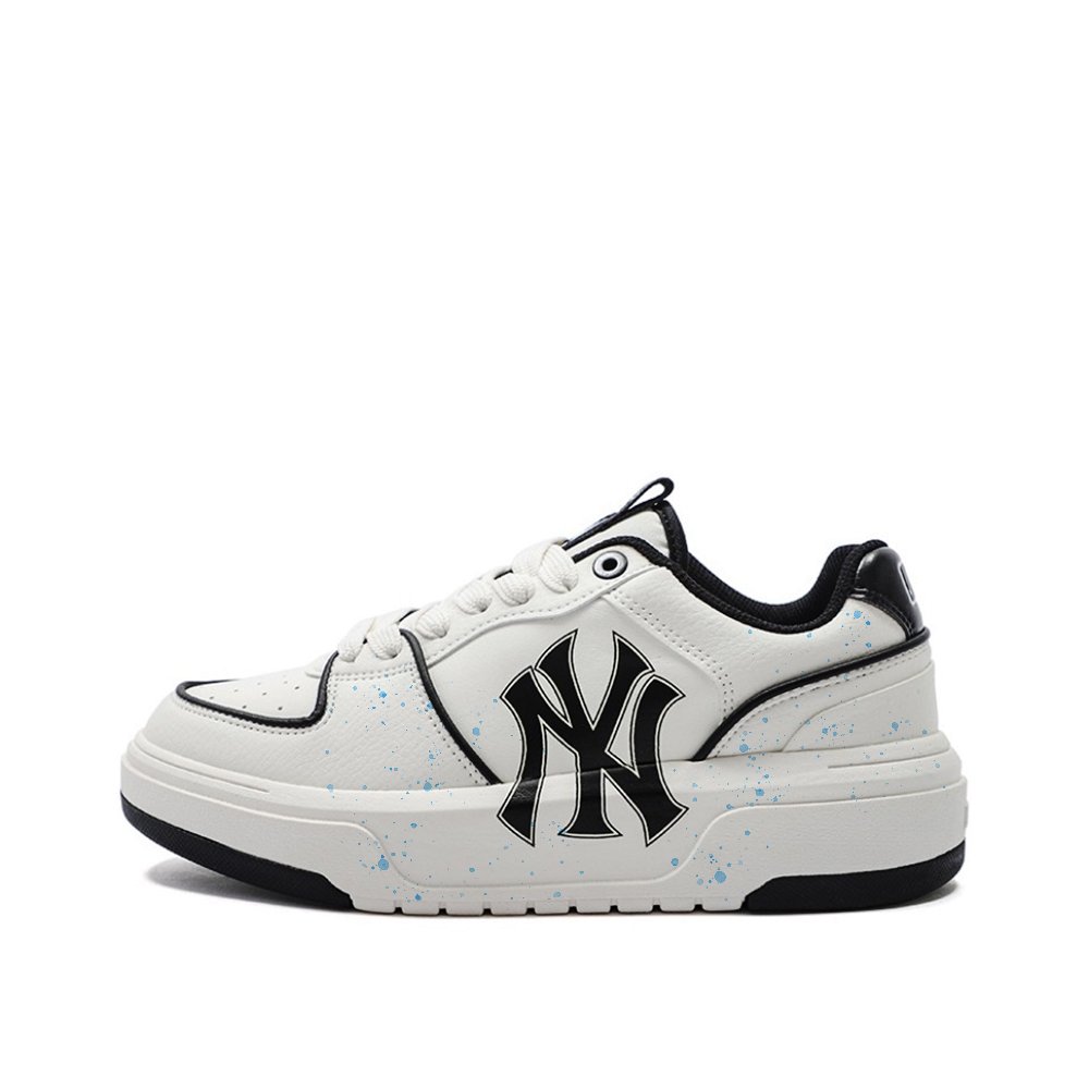 MLB New York Yankees Skateboard Shoes Unisex Low Top White