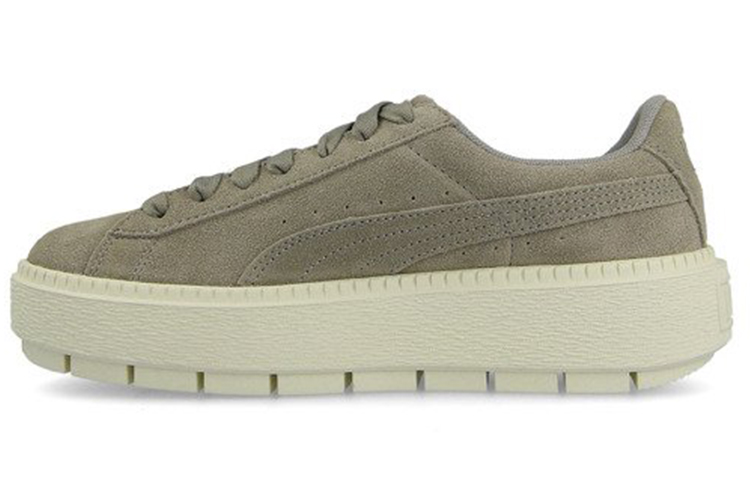 PUMA Platform Trace Low Tops Casual Skateboarding Shoes Green Women's