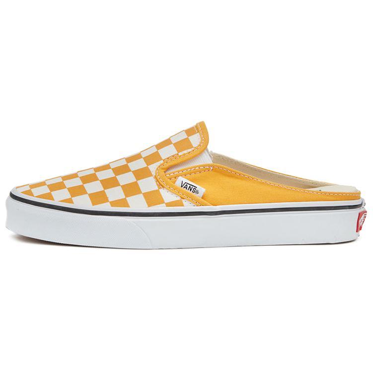 Vans Checkerboard Mule Slip On Skate Sneakers 'Yellow White'