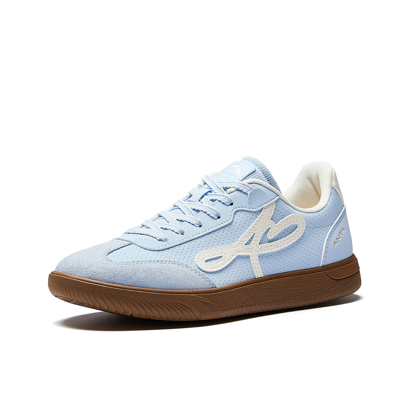 Anta Man Dance Abrasion Resistant Slip Resistant Low top Casual Shoes Women's Light Blue White