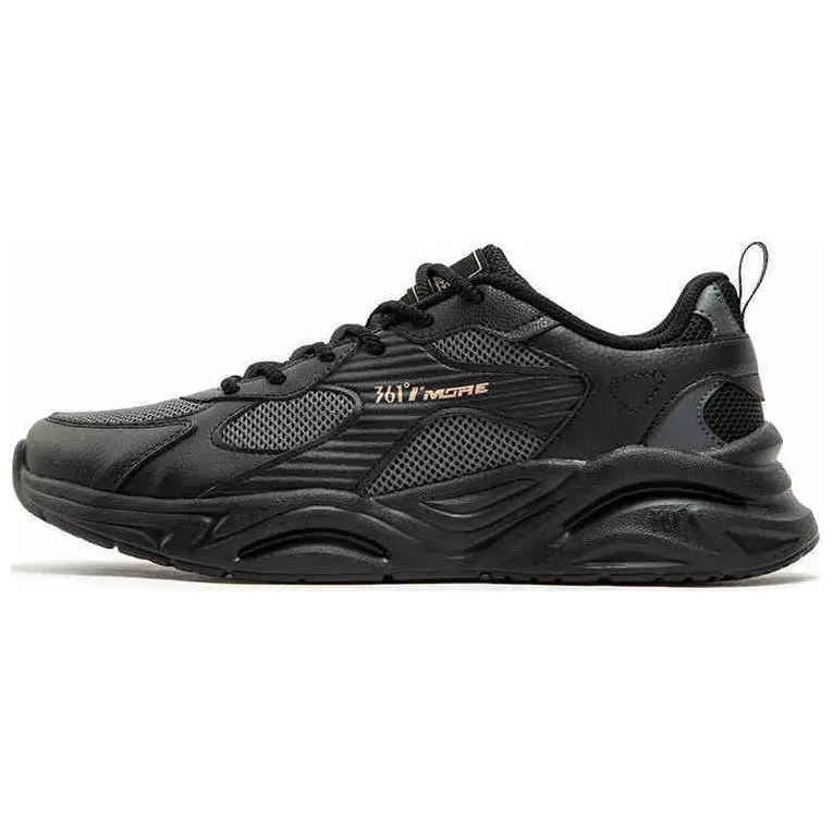 361° Shock Absorbers Slip Resistant Breathable Low Top Casual Shoes Men's Black Gray