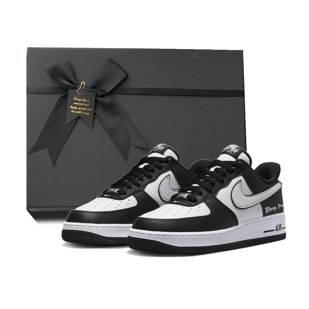 Nike Air Force 1 Slip Resistant, Abrasion Resistant, And Balanced Low Top Skateboard Shoes Unisex White Black