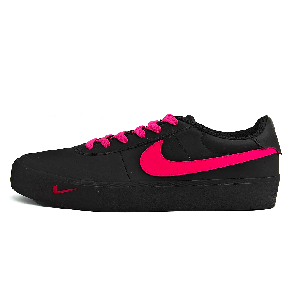 Nike Court Shot Anti-Slip And Wear-Resistant Lightweight Low-Top Skateboard Shoes Unisex Black Pink