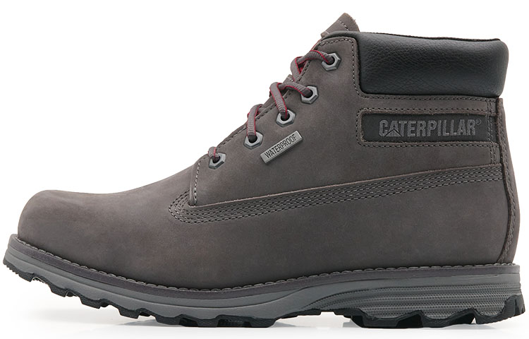 CAT Slip-Resistant Ankle-Length Outdoor Boots Men's Gray