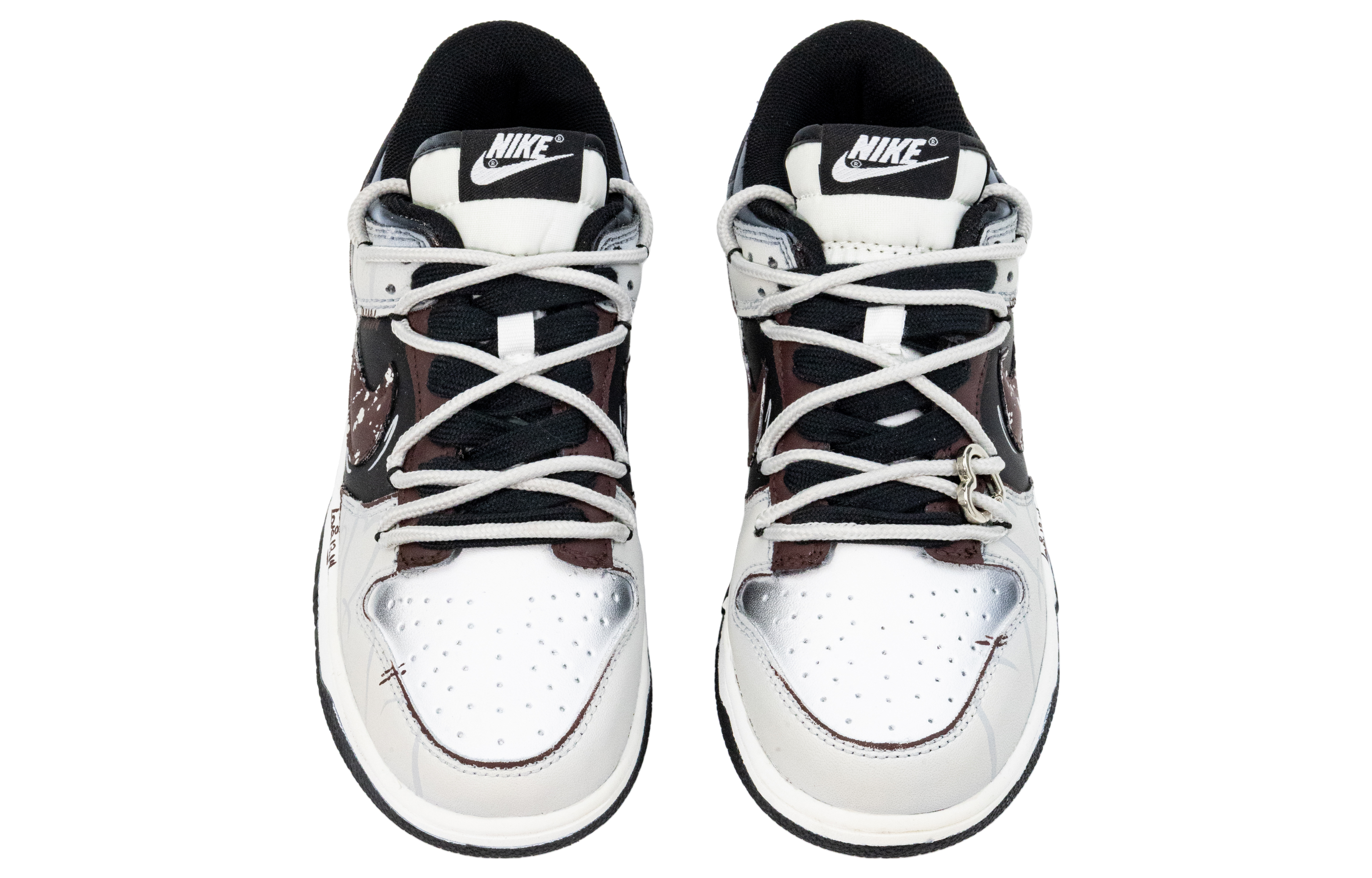Nike Dunk Eternal Night Love Letter Abrasion Resistant Low top Skateboard Shoes Unisex Black White купить в интернет-магазине Yoocart с быстрой доставкой по России.