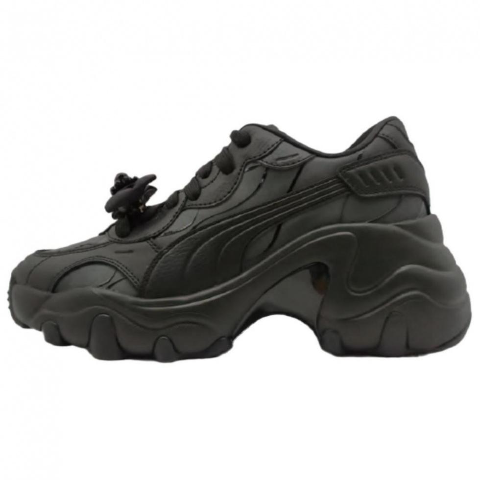 PUMA Pulsar Wedge Anti-Slip Wear-Resistant Low-Top Chunky Sneakers Women's Black