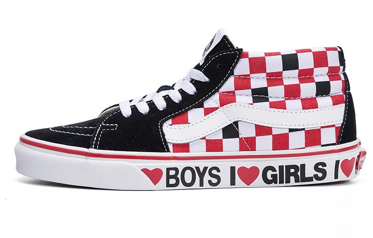 Sk8 Vans Mid 'Checkerboard I Heart'