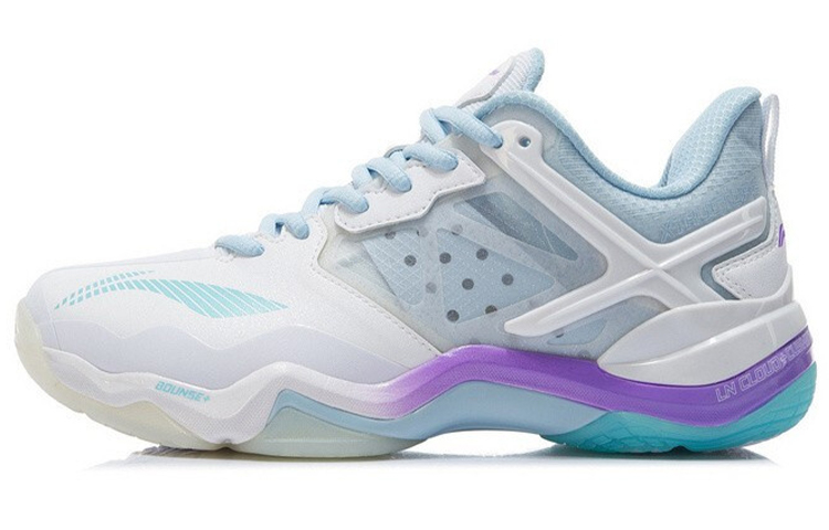 LiNing Sonic Boom OP Cushioning Anti Slip And Wear Resistant Support Low Top Badminton Shoes Women's Standard White