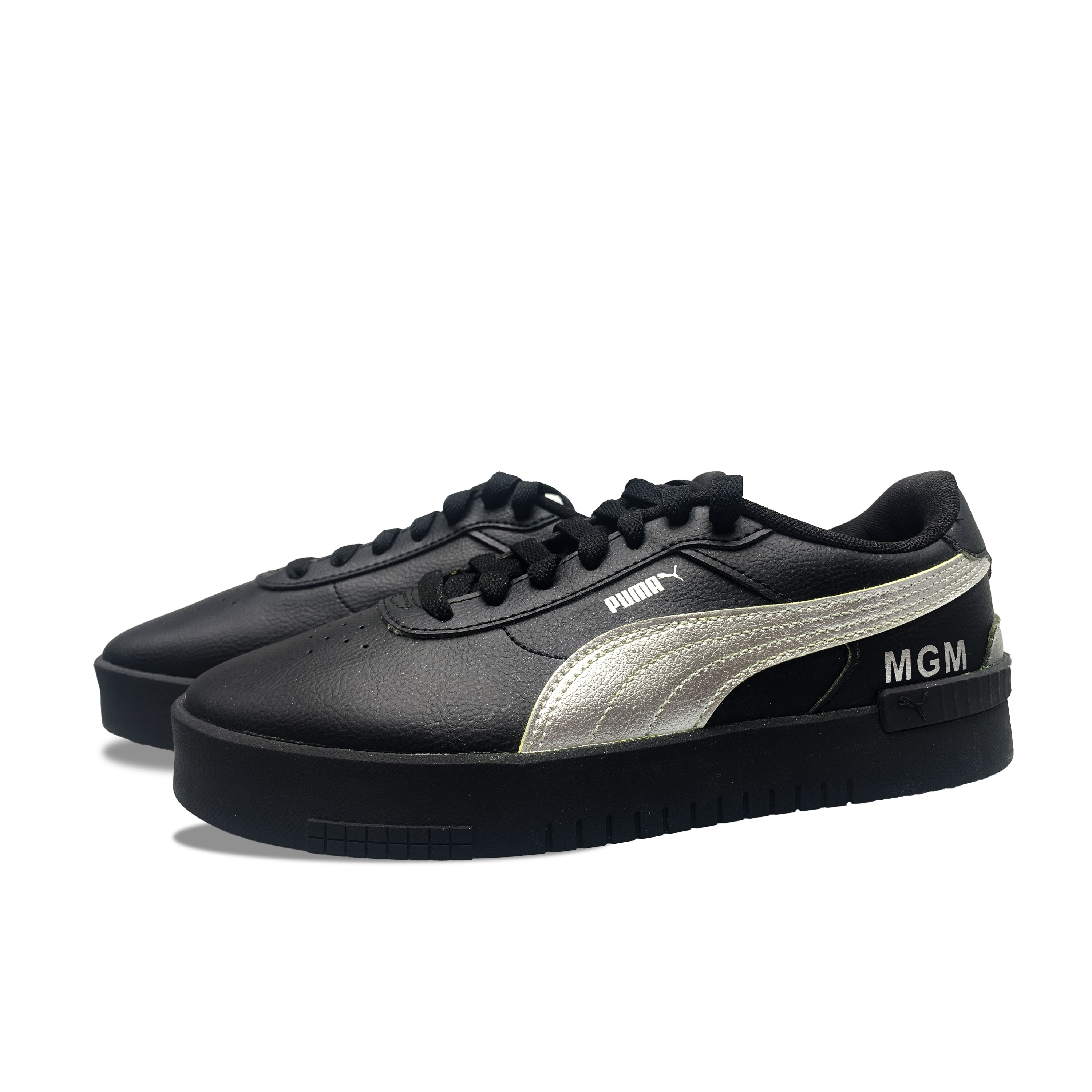 PUMA JOLA Abrasion Resistant Low top Skateboard Shoes Women's Black Silver купить в интернет-магазине Yoocart с быстрой доставкой по России.
