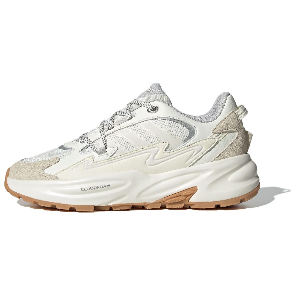 Adidas OZWAVE SURGE Anti Slip Wear Resistant Low Top Chunky Sneakers Unisex White