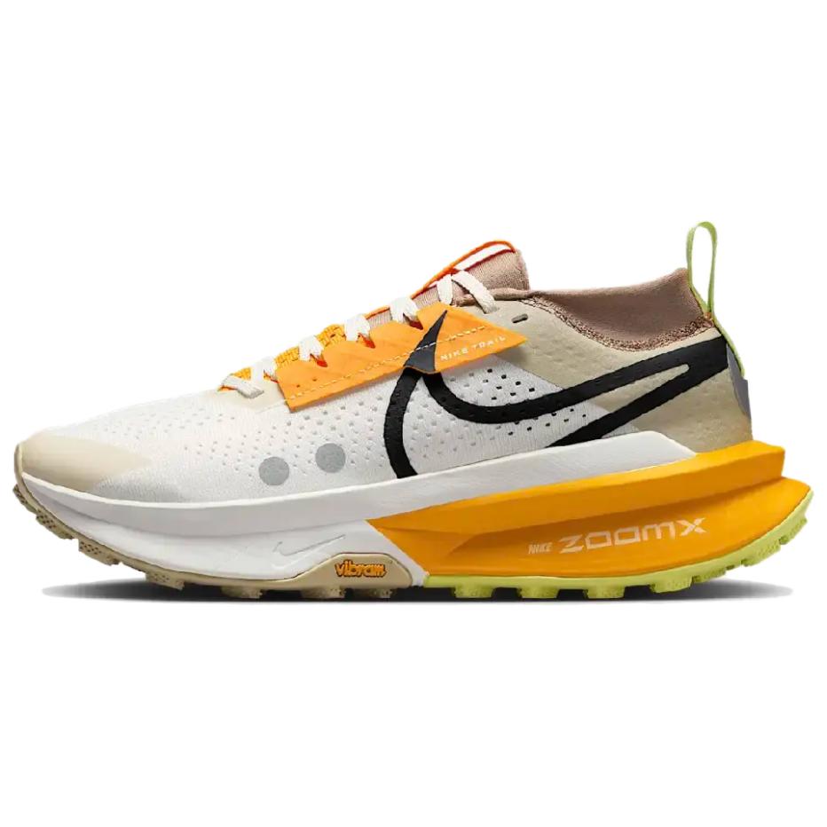 Nike Zegama 2 Anti-Slip Wear-Resistant Low-Top Trail Running Running Shoes Women's White Gray Yellow