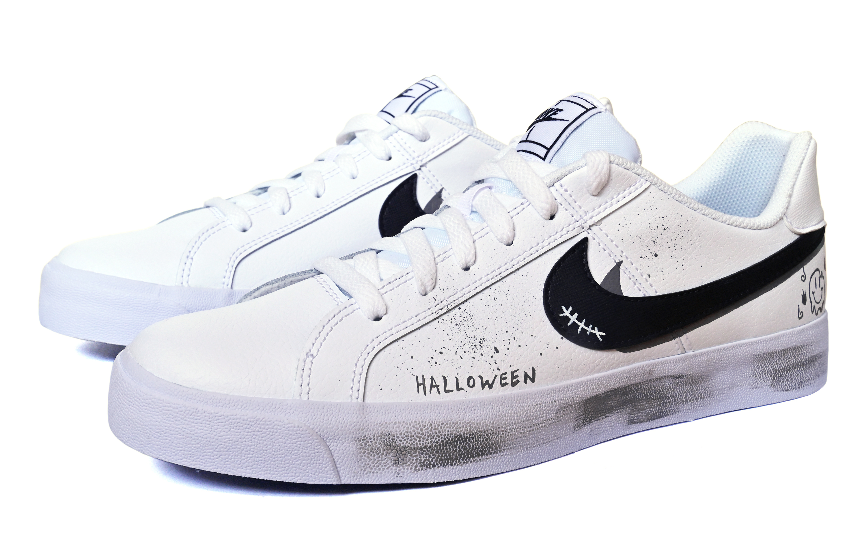 Nike Court Royale Non-slip Lightweight Low-Top Skateboard Shoes Unisex Black White купить в интернет-магазине Yoocart с быстрой доставкой по России.